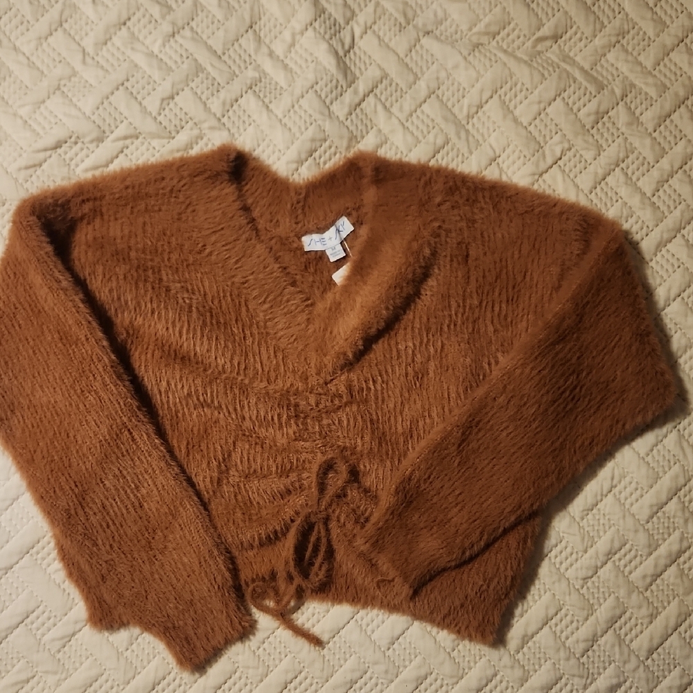 Cozy Brown V-Neck Sweater